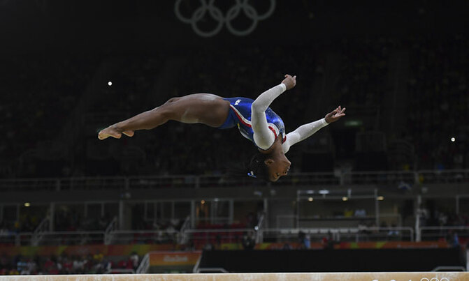 Second gold for peerless Biles in Rio Second gold for peerless Biles in Rio