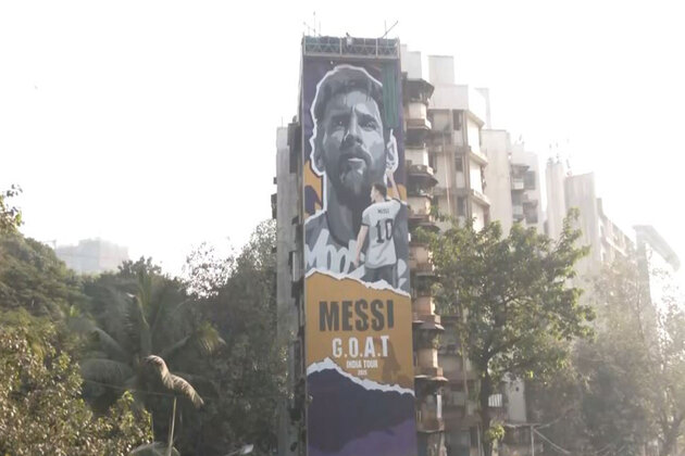 Lionel Messi graffiti unveiled in Mumbai ahead of football icon's visit on Sunday