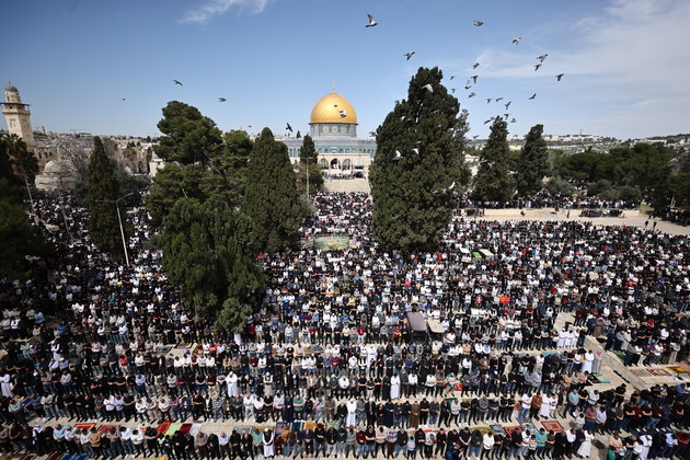 MIDEAST-JERUSALEM-RAMADAN-FRIDAY PRAYERS