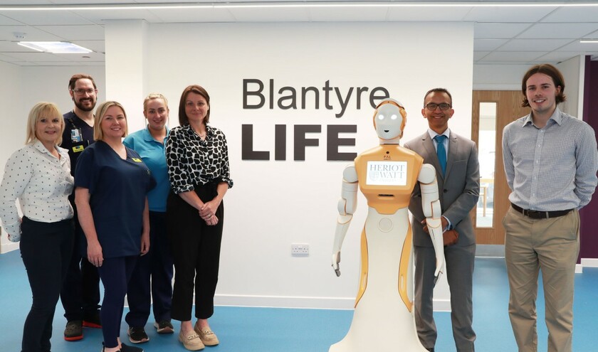 ARI is a ‘social robot’ with human-like characteristics © South Lanarkshire University Health and Social Care Partnership 