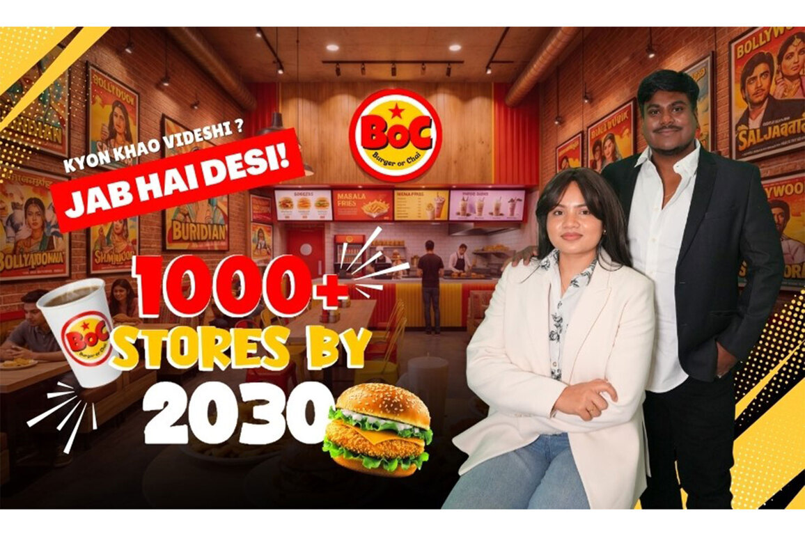 BoC (Burger or Chai) Sets Sights on 1,000 Franchise Outlets by 2030, Aiming to Shape India's Desi-First QSR Growth Story