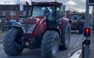 Arrest made after Welsh farmers lead protest outside Lesley Griffiths' office