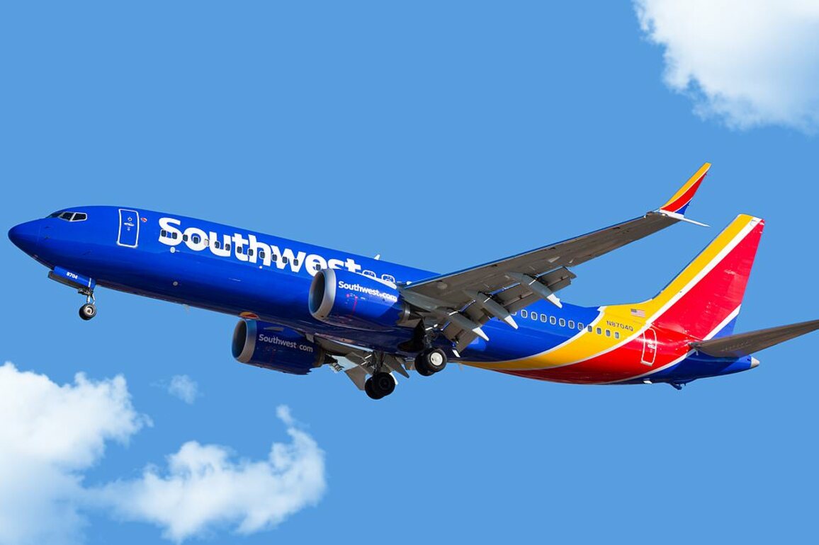 Chaos as female Southwest Airlines passenger strips naked and commits disgusting act