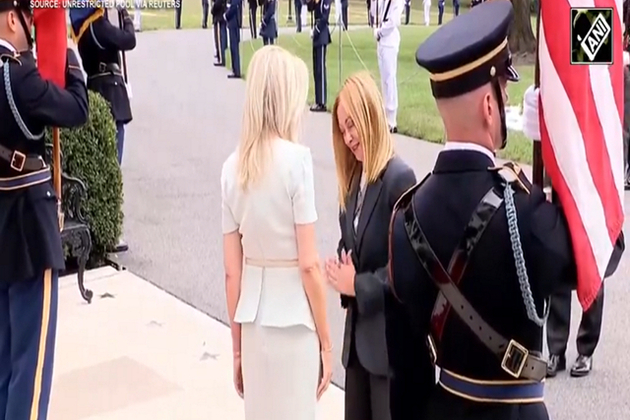 Italian PM Meloni greets US aide with 'namaste'