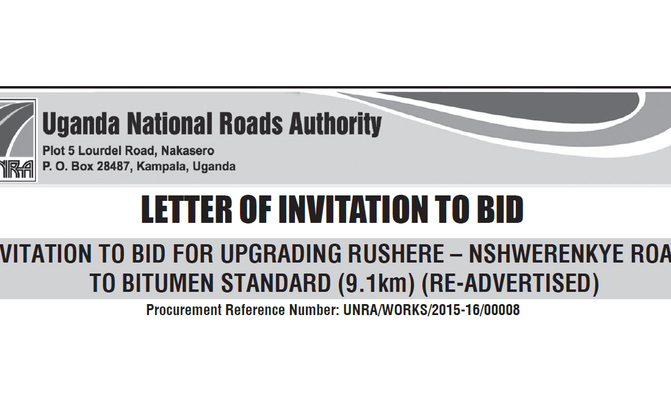 Uganda National Roads Authority Uganda National Roads Authority