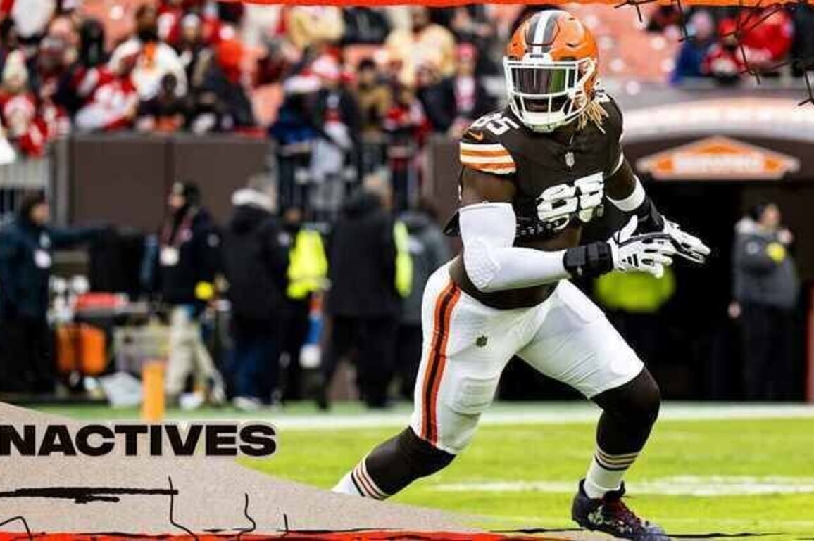 Browns announce inactives for Week 15 vs. the Bears