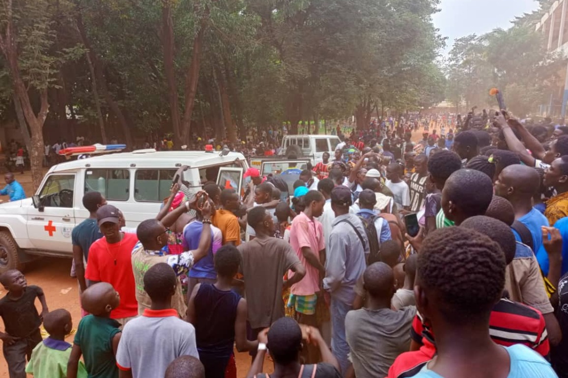 CENTRAL AFRICAN REPUBLIC-BANGUI-HIGH SCHOOL-STAMPEDE