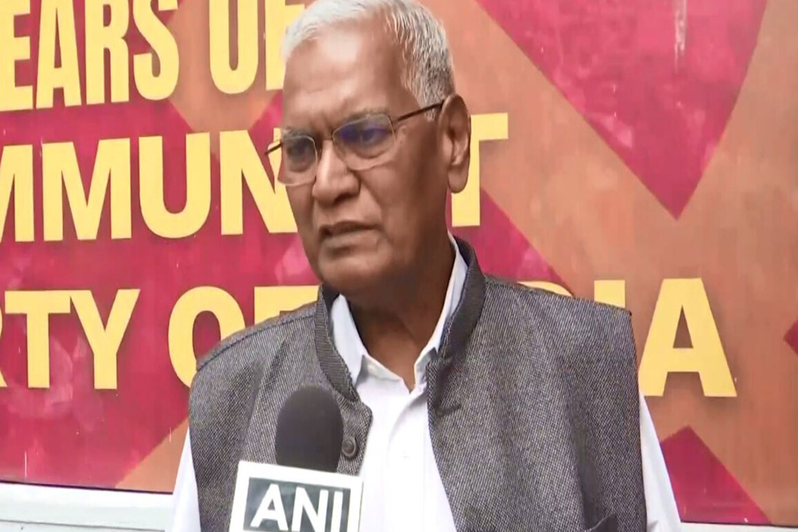 If PM Modi is sincere, he should convene all-party meeting on West Asia conflict: CPI General Secretary D Raja
