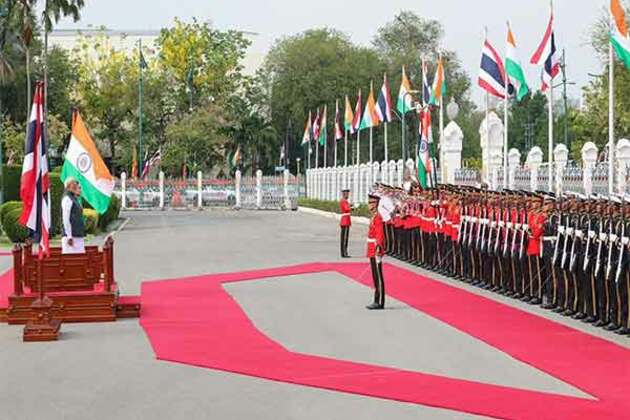 PM Modi welcomed with ceremonial Guard of Honour in Thailand