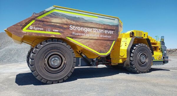 Epiroc’s Minetruck MT66 S eDrive at Gold Fields' Granny Smith Mine