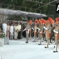 Former Gujarat CM Vijay Rupani's last rites performed with full state honours in Rajkot