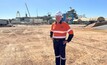 Evolution CEO Lawrie Conway at the expanded Mungari site.
