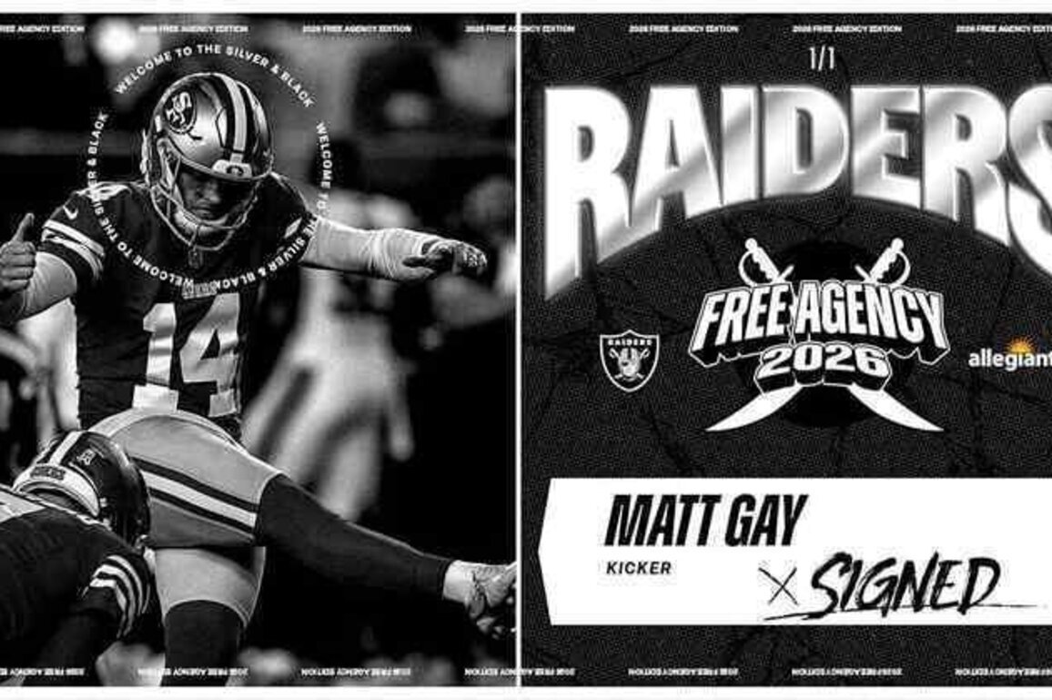 Raiders sign K Matt Gay