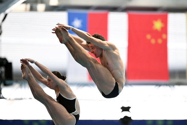 (SP)SINGAPORE-WORLD AQUATICS CHAMPIONSHIPS-DIVING-MIXED 10M SYNCHRONISED