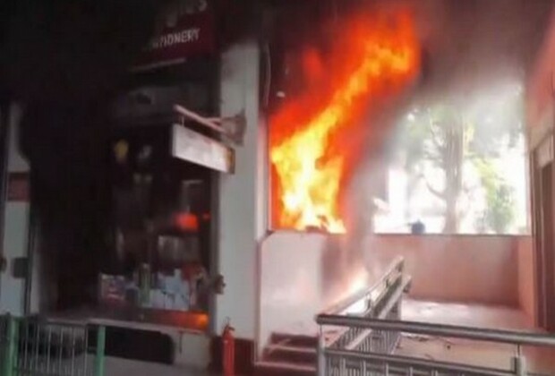 UP: Fire breaks out at gift shop near IT Metro station in Lucknow