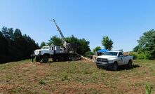 Drilling at the Piedmont lithium project in North Carolina, USA