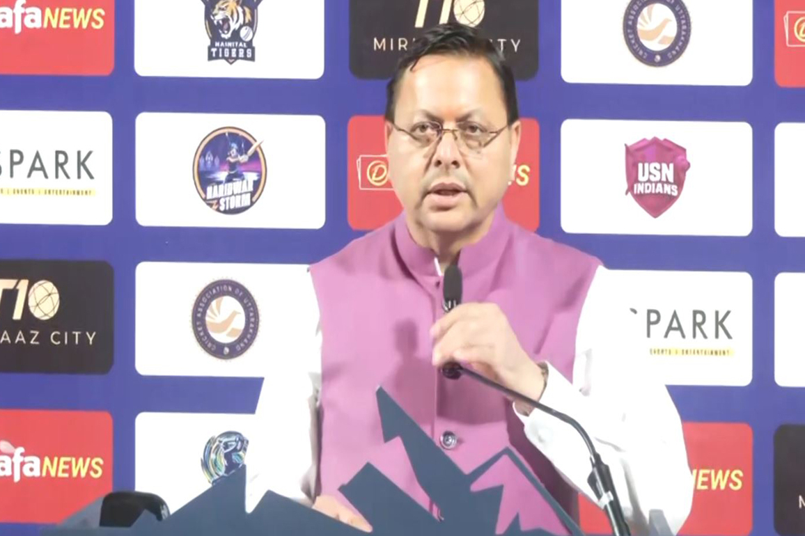 CM Dhami attends final of Uttarakhand Premier League, lauds tournament for promoting women's cricket