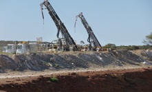 Drilling on the Gilbeys deposit at Dalgaranga in Western Australia