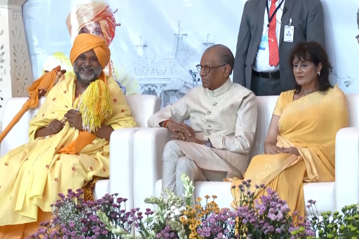 Mauritius PM Navinchandra Ramgoolam visits Bramarishi Ashram in Tirupati