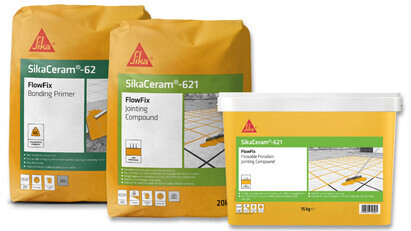 Going with the flow – SikaCeram®-621 Flowfix Jointing Compound gets packaging 