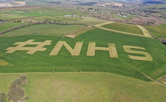 Farmers unite to pay tribute to NHS staff during pandemic