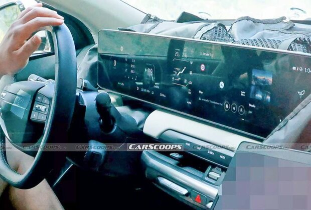 Upcoming Kia EV4 Electric Interiors Spied - Floating Widescreen