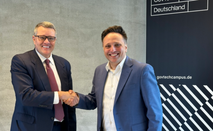 Guy Diedrich, Cisco, und Ammar Alkassar (re.), Vorstand des GovTech Campus Deutschland e.V., sind nun Kooperationspartner.