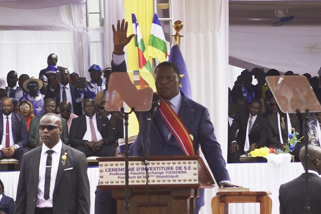 CENTRAL AFRICAN REPUBLIC-BANGUI-PRESIDENT-SWORN IN