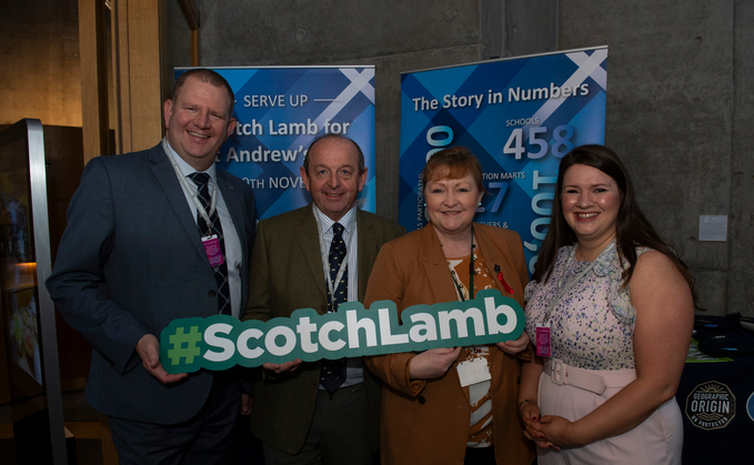 IAAS executive director Neil Wilson celebrating the Scotch lamb for St Andrew's Day campaign (QMS)