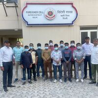 Foreigner Cell of Outer District of Delhi Police detains 10 illegal Bangladeshi immigrants