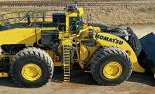  A Komatsu WE1850 wheel loader.