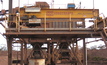 The tertiary crusher crane at the Koolyanobbing iron ore mine. 