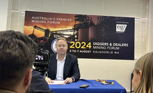 WA Minister for Mines and Petroleum David Michael speaks to reporters at Diggers & Dealers.