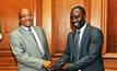 Mining minister Mosebenzi Zwane (right) is not the most popular man in South Africa mining circles