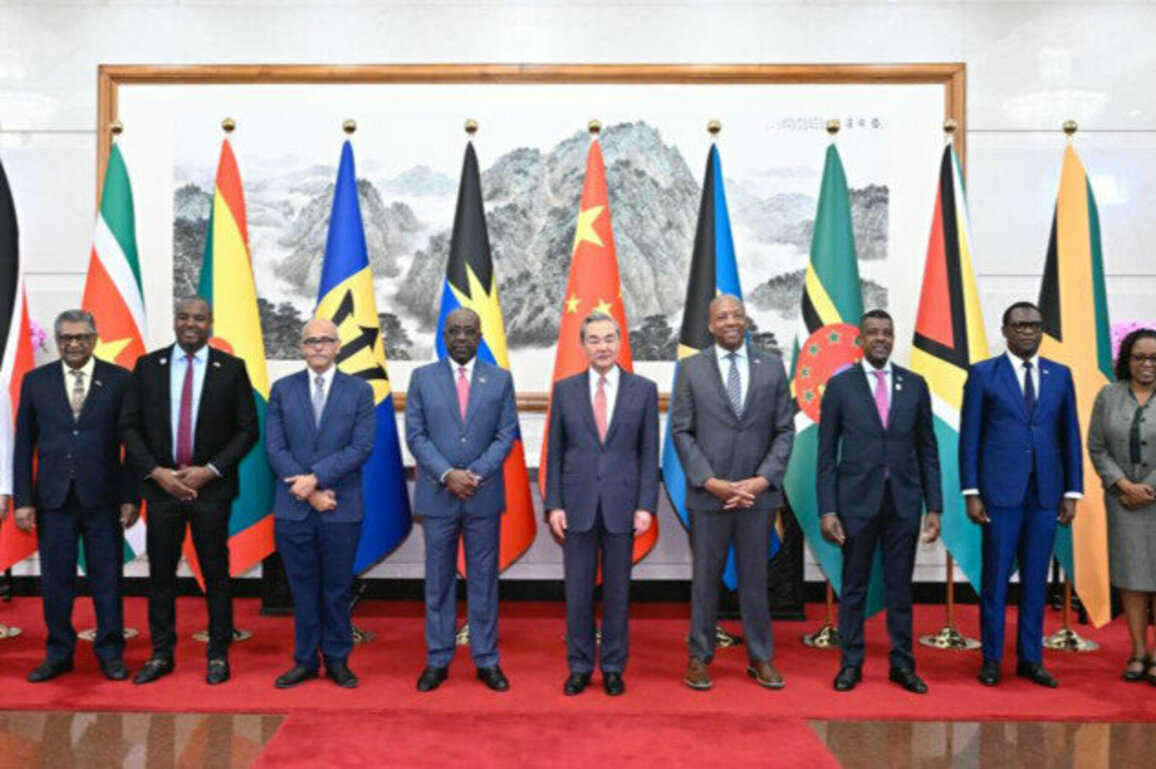 Wang Yi meets foreign guests from Caribbean countries