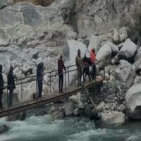Uttarakhand: Construction of temporary bridge on Alaknanda river successfully completed