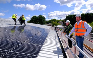 Solar panels being installed on West Berkshire council buildings in 2020 | Credit: Abundance