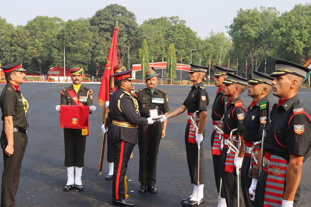 Sri Lankan Army Chief reviews IMA's 156th Passing Out Parade in Dehradun