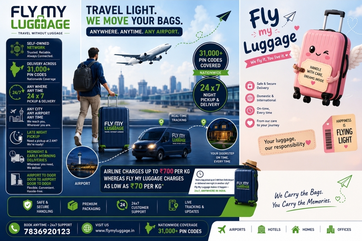 Fly My Luggage Emerges as a Cost-Effective Alternative to Rising Airline Excess Baggage Charges in India