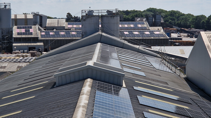 Aggregate Industries goes solar at precast concrete factory