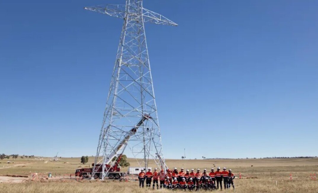 First transmission tower stood up at Australia's first REZ