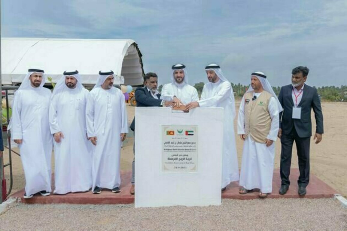 Sultan bin Ahmed lays foundation for Al Reeh Al Mursalah Village