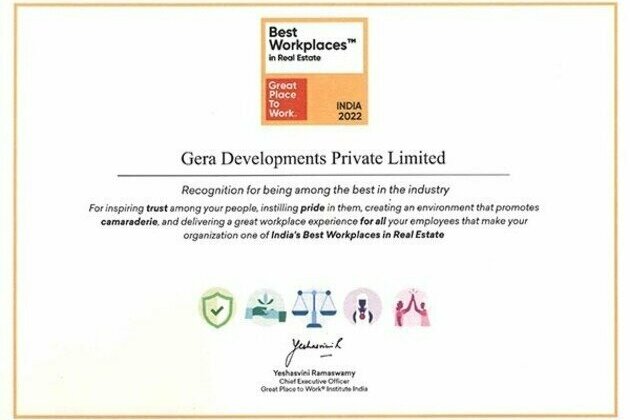 Gera Developments is in the Top 10 on India's Great Mid-Size Workplaces list, 5 years in row