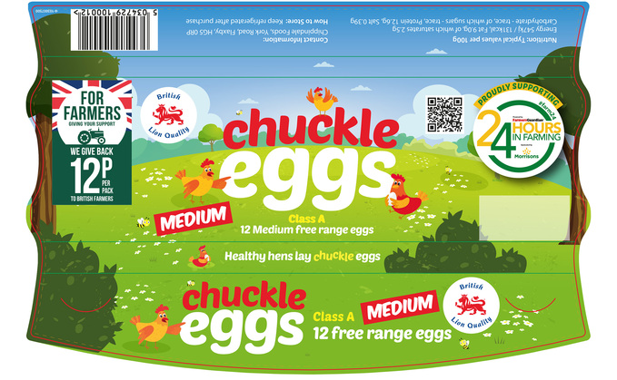 #farm24: Morrisons' Chuckle Eggs range proudly displays #farm24 logo for the first time