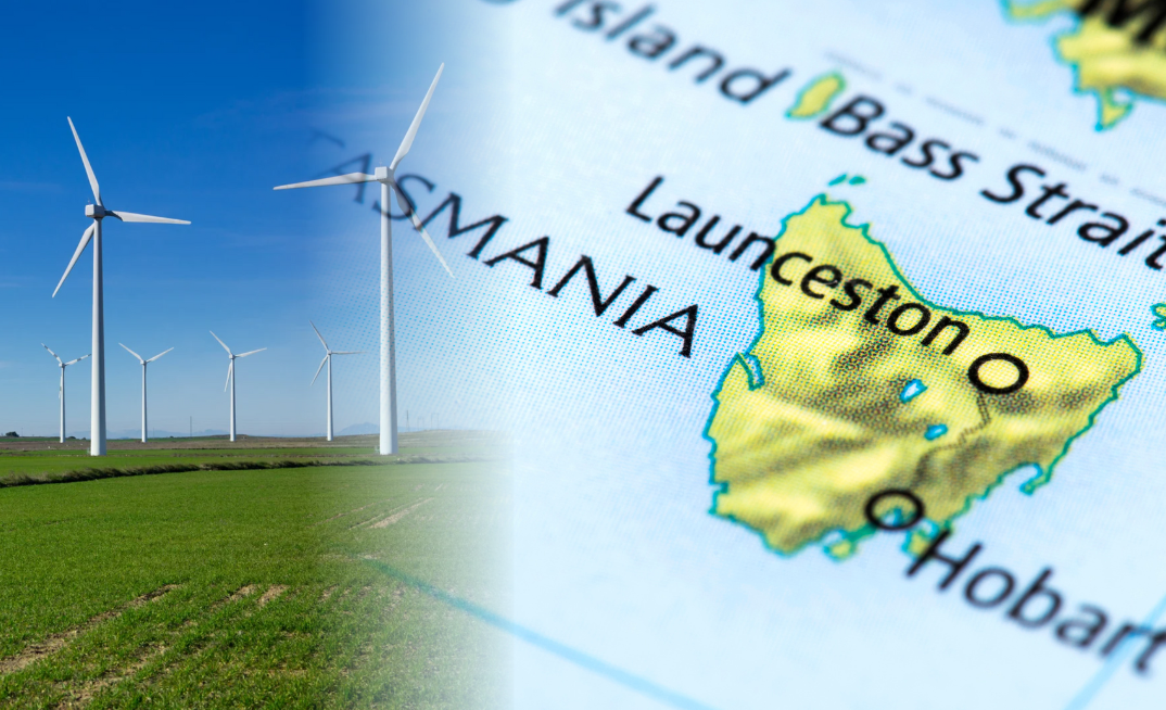 Mega wind farm project facing into a stiff Tassie breeze