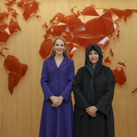 Latifa bint Mohammed meets with Ecuador's First Lady