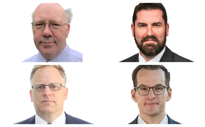 The Arboreum Pensions team includes (top row, left to right) managing director Adrian Boulding, chief operating officer Matt Ashton-Smith; (bottom row, left to right) chief financial officer Fabian Uhlig; and project manager Nikolai Gerasimov.