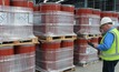 An inspection of barrels of toxic waste HCB that is currently stored in containers by Orica