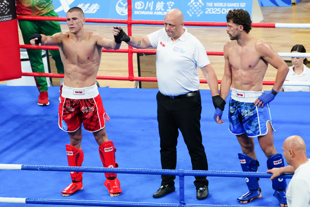 (SP)CHINA-CHENGDU-THE WORLD GAMES 2025-KICKBOXING-MEN'S K1 -75KG-SEMIFINALS (CN)