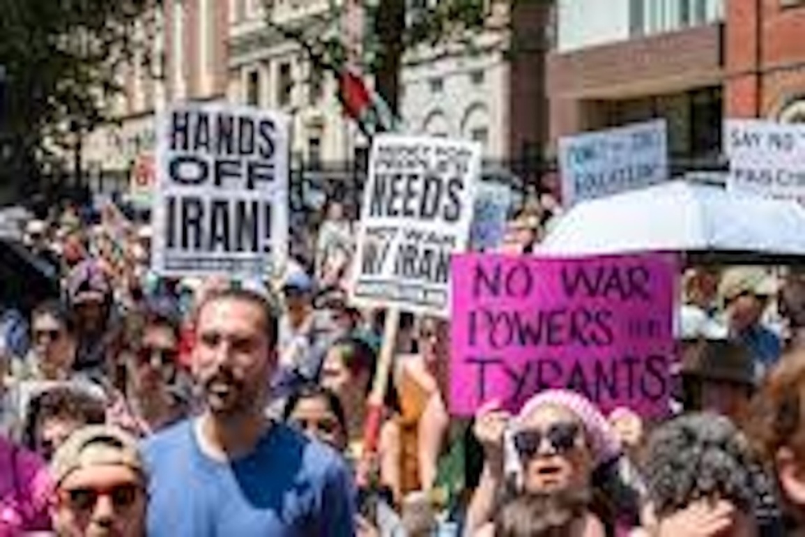 Americans hit the streets to protest war in Middle East